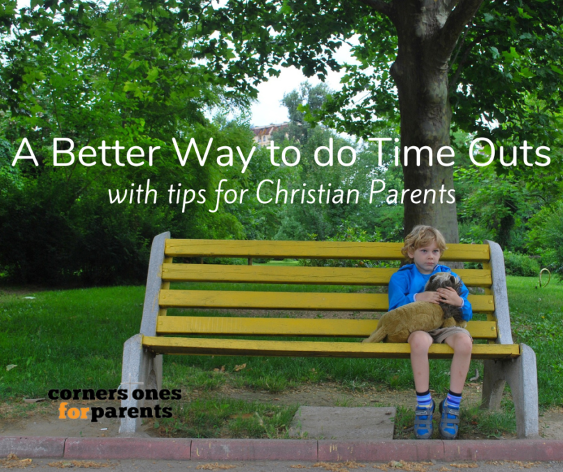 boy with dog on a bench - time out tips for christian parents
