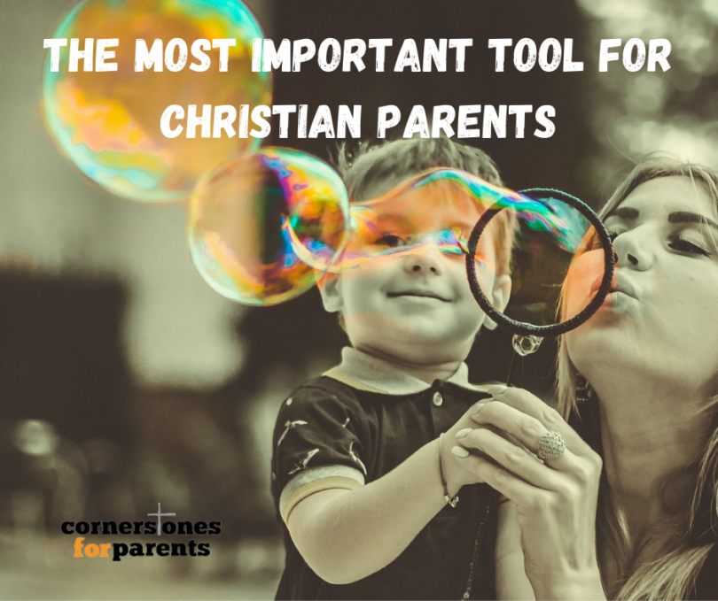 mom and son with bubbles - christian parent tool
